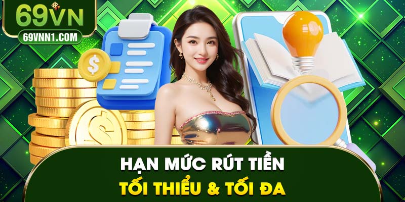 Hạn mức rút tiền tối đa và và tối thiểu được quy định trên nền tảng